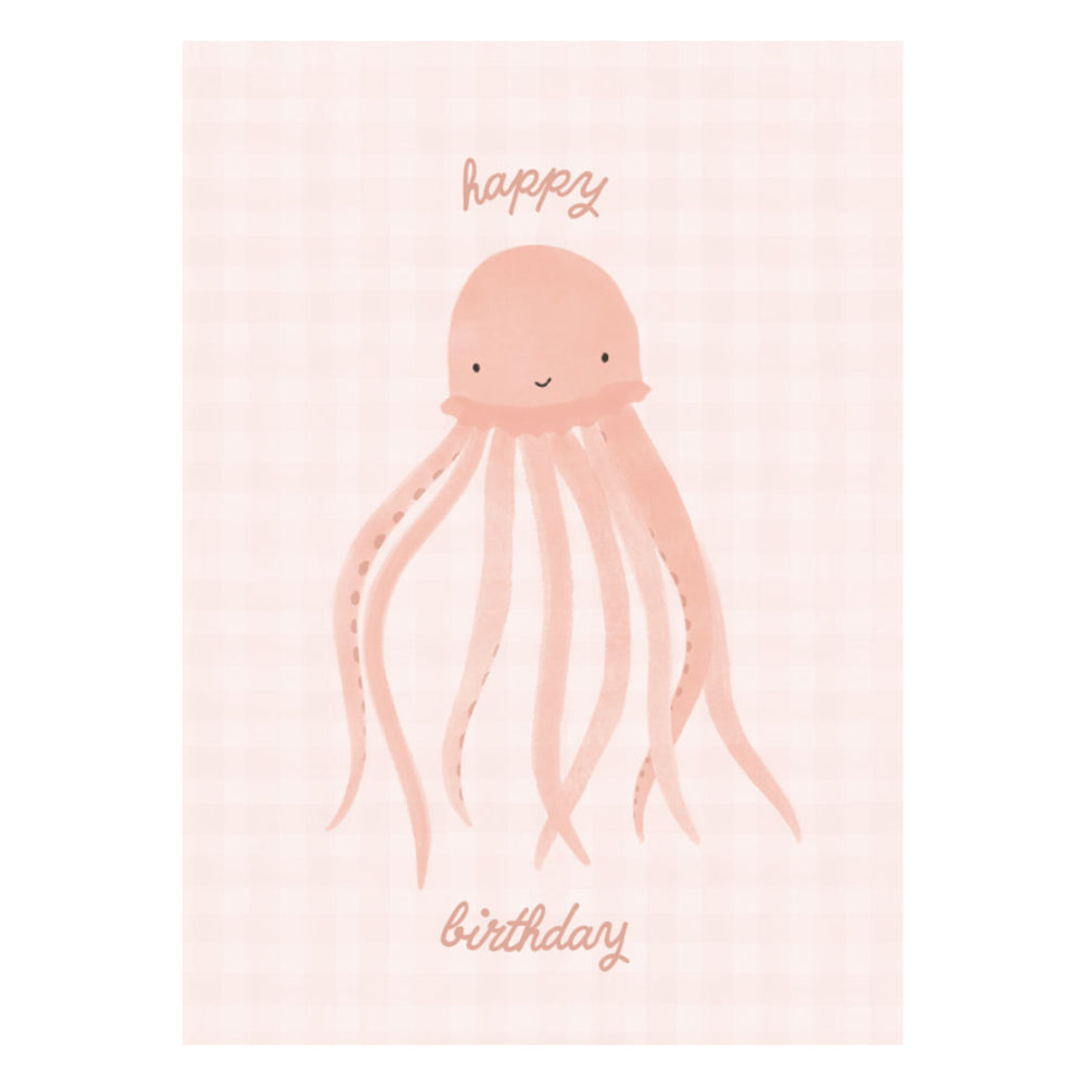 Greeting Card - Bubbles - Octopus